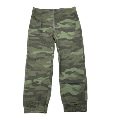Boys Carter's, khaki camo print cotton pants, elasticated, inside leg: 38.5cm, EUC, size 4,  