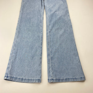 Girls H&M, stretchy lightweight denim pants, elasticared, inside leg: 52cm, GUC, size 7,  