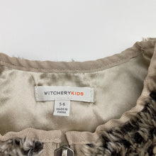 Load image into Gallery viewer, Girls Witchery, lined, zip-up faux fur vest, GUC, size 5-6,  