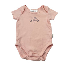 Load image into Gallery viewer, Girls Tiny Little Wonders, organic cotton bodysuit / romper, rabbit, GUC, size 000,  
