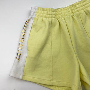 Girls Zara, yellow & white shorts, elasticated, GUC, size 10,  