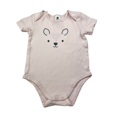 Girls Dymples, pink cotton bodysuit / romper, EUC, size 1,  