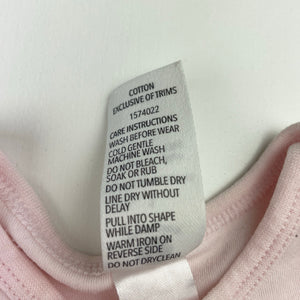Girls Dymples, pink cotton bodysuit / romper, EUC, size 1,  