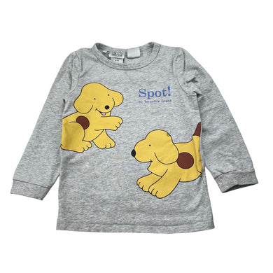 Unisex Fun with Spot, long sleeve pyjama top , GUC, size 2,  