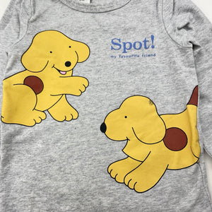 Unisex Fun with Spot, long sleeve pyjama top , GUC, size 2,  