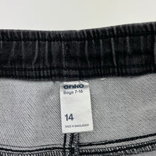 Load image into Gallery viewer, Boys Anko, stretch knit denim shorts, elasticated, GUC, size 14,  
