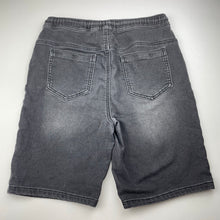 Load image into Gallery viewer, Boys Anko, stretch knit denim shorts, elasticated, GUC, size 14,  