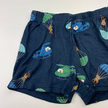 Load image into Gallery viewer, Boys Anko, navy pyjama shorts, helicopters, EUC, size 2,  