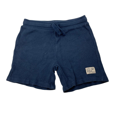 Boys Anko, navy waffle cotton shorts, elasticated, GUC, size 4,  