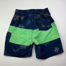 Load image into Gallery viewer, Boys Tilt, lightweight boardshorts, elasticated, dinosaurs, EUC, size 4,  