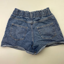 Load image into Gallery viewer, Girls Target, blue denim shorts, elasticated, GUC, size 6,  