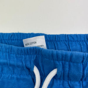 Boys Anko, blue cotton shorts, elasticated, EUC, size 4,  