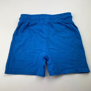Boys Anko, blue cotton shorts, elasticated, EUC, size 4,  