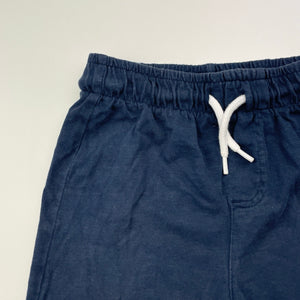 Boys Anko, navy cotton shorts, elasticated, GUC, size 4,  