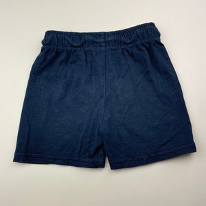 Boys Anko, navy cotton shorts, elasticated, GUC, size 4,  
