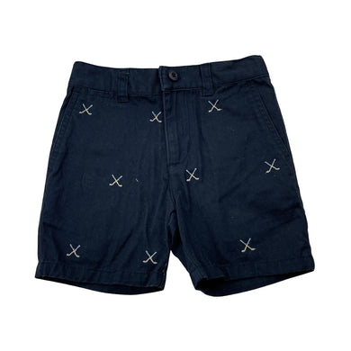 Boys Kitestrings, embroidered navy cotton shorts, adjustable, golf, GUC, size 3,  