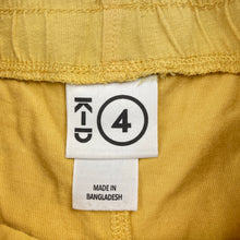 Load image into Gallery viewer, Boys KID, yellow cotton casual shorts, elasticated, FUC, size 4,  