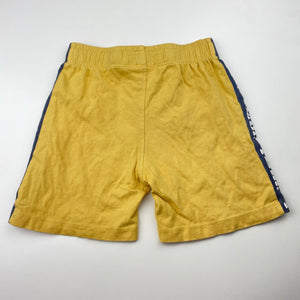 Boys KID, yellow cotton casual shorts, elasticated, FUC, size 4,  