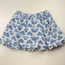 Load image into Gallery viewer, Girls cotton/viscose/linen, blend skirt, elasticated, L: 27cm, GUC, size 6,  
