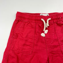 Load image into Gallery viewer, Boys Cotton On, red cotton shorts, elasticated, GUC, size 4,  