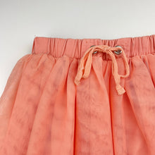 Load image into Gallery viewer, Girls Junior Zone, lined coral tulle skirt, elasticated, L: 33cm, GUC, size 10,  