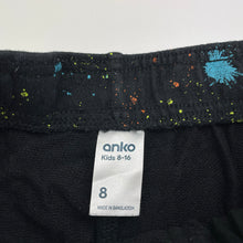 Load image into Gallery viewer, Boys Anko, splatter print cotton shorts, elasticated, EUC, size 8,  