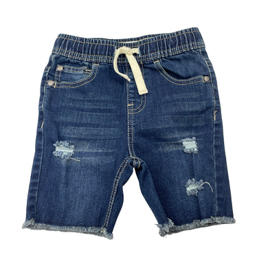 Boys Breakers, distressed stretch denim jean shorts, elasticated, NEW, size 4,  