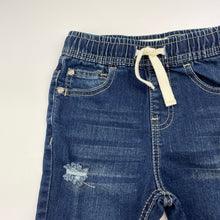 Load image into Gallery viewer, Boys Breakers, distressed stretch denim jean shorts, elasticated, NEW, size 4,  