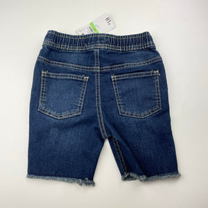 Boys Breakers, distressed stretch denim jean shorts, elasticated, NEW, size 4,  