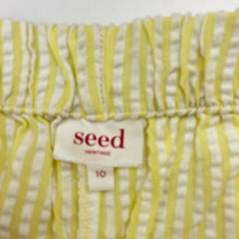 Load image into Gallery viewer, Girls Seed, broderie trim lightweight cotton shorts / skort, elasticated, EUC, size 10,  