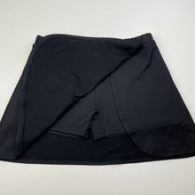 Load image into Gallery viewer, Girls Active &amp; Co, black sports skort, elasticated, GUC, size 7,  