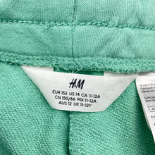 Load image into Gallery viewer, Boys H&amp;M, green casual shorts, elasticated, EUC, size 12,  