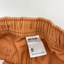 Load image into Gallery viewer, Boys Anko, stretch cotton shorts, elasticated, GUC, size 5,  