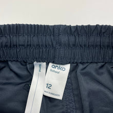 Load image into Gallery viewer, Boys Anko, navy lightweight school shorts, elasticated, EUC, size 12,  