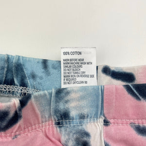 Girls Anko, tie-dyed cotton pyjama shorts, GUC, size 8,  