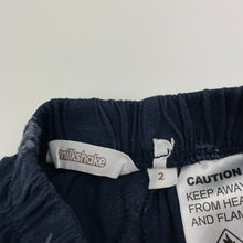 Load image into Gallery viewer, Boys Milkshake, navy cotton pyjama shorts, elasticated, GUC, size 2,  