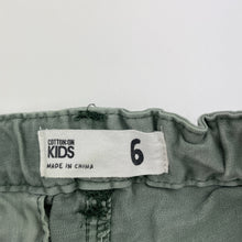 Load image into Gallery viewer, Boys Cotton On, stretch cotton shorts, adjustable, GUC, size 6,  