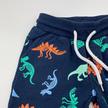 Load image into Gallery viewer, Boys Tilt, navy shorts, elasticated, dinosaurs, EUC, size 2,  
