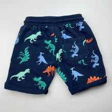 Load image into Gallery viewer, Boys Tilt, navy shorts, elasticated, dinosaurs, EUC, size 2,  