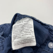 Load image into Gallery viewer, Boys Cotton On, navy cotton cargo shorts, adjustable, GUC, size 2,  