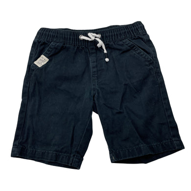 Boys Brilliant Basics, black cotton shorts, elasticated, EUC, size 4,  