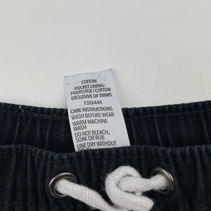 Boys Brilliant Basics, black cotton shorts, elasticated, EUC, size 4,  