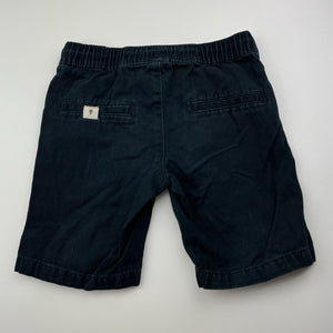 Boys Brilliant Basics, black cotton shorts, elasticated, EUC, size 4,  