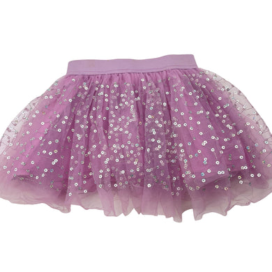 Girls Target, cotton-lined tulle & sequin party skirt, elasticated, L: 26cm, FUC, size 4,  