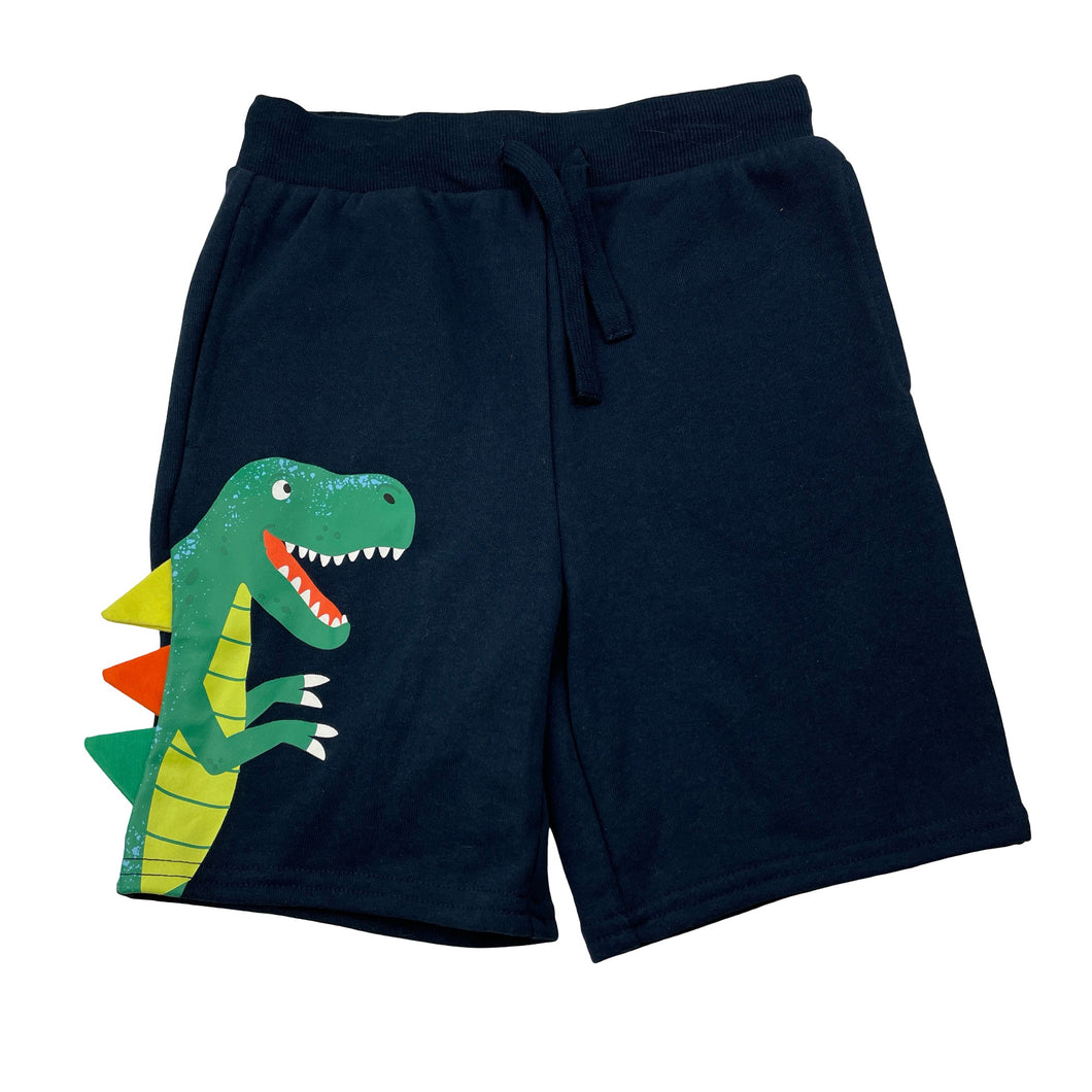 Boys Anko, navy shorts, elasticated, dinosaur, EUC, size 8,  