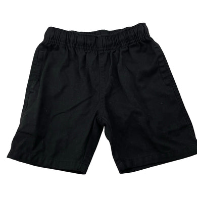 Boys Anko, black school shorts, elasticated, GUC, size 4,  