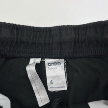 Load image into Gallery viewer, Boys Anko, black school shorts, elasticated, GUC, size 4,  