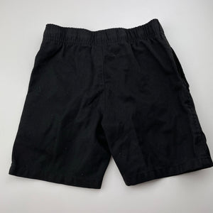 Boys Anko, black school shorts, elasticated, GUC, size 4,  