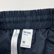 Load image into Gallery viewer, Unisex Anko, navy lightweight school shorts, elasticated, EUC, size 10,  