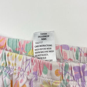 Girls Brilliant Basics, floral cotton pyjama shorts, EUC, size 7,  